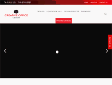 Tablet Screenshot of creativeofficedesign.net